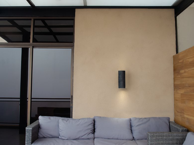 Pared lisa sin revestimiento — antes